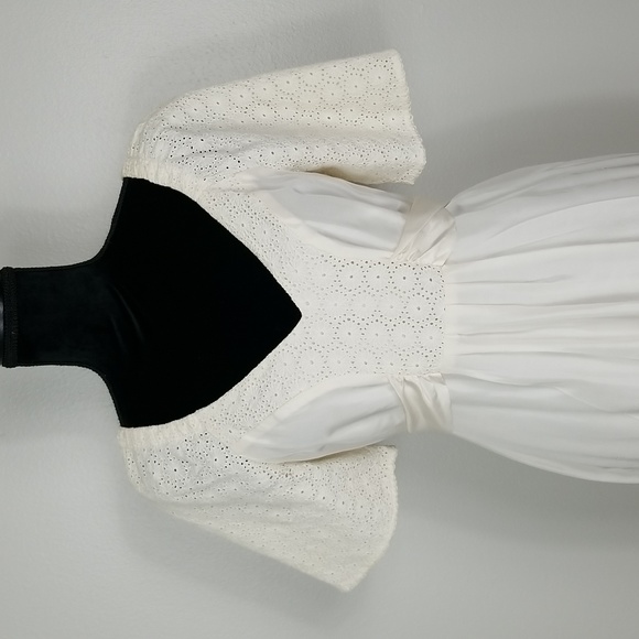 Banana Republic Ivory Silk Dress Size 6 - Picture 5 of 16